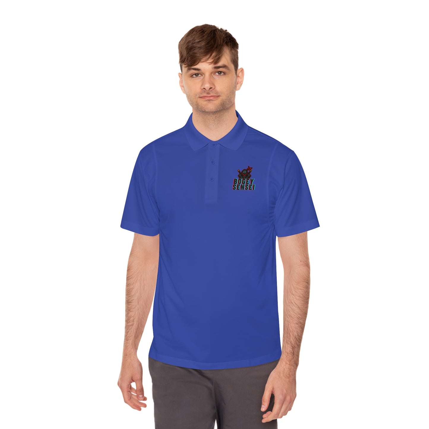 Men's Sport Polo Shirt - Funny - Bogey Sensei