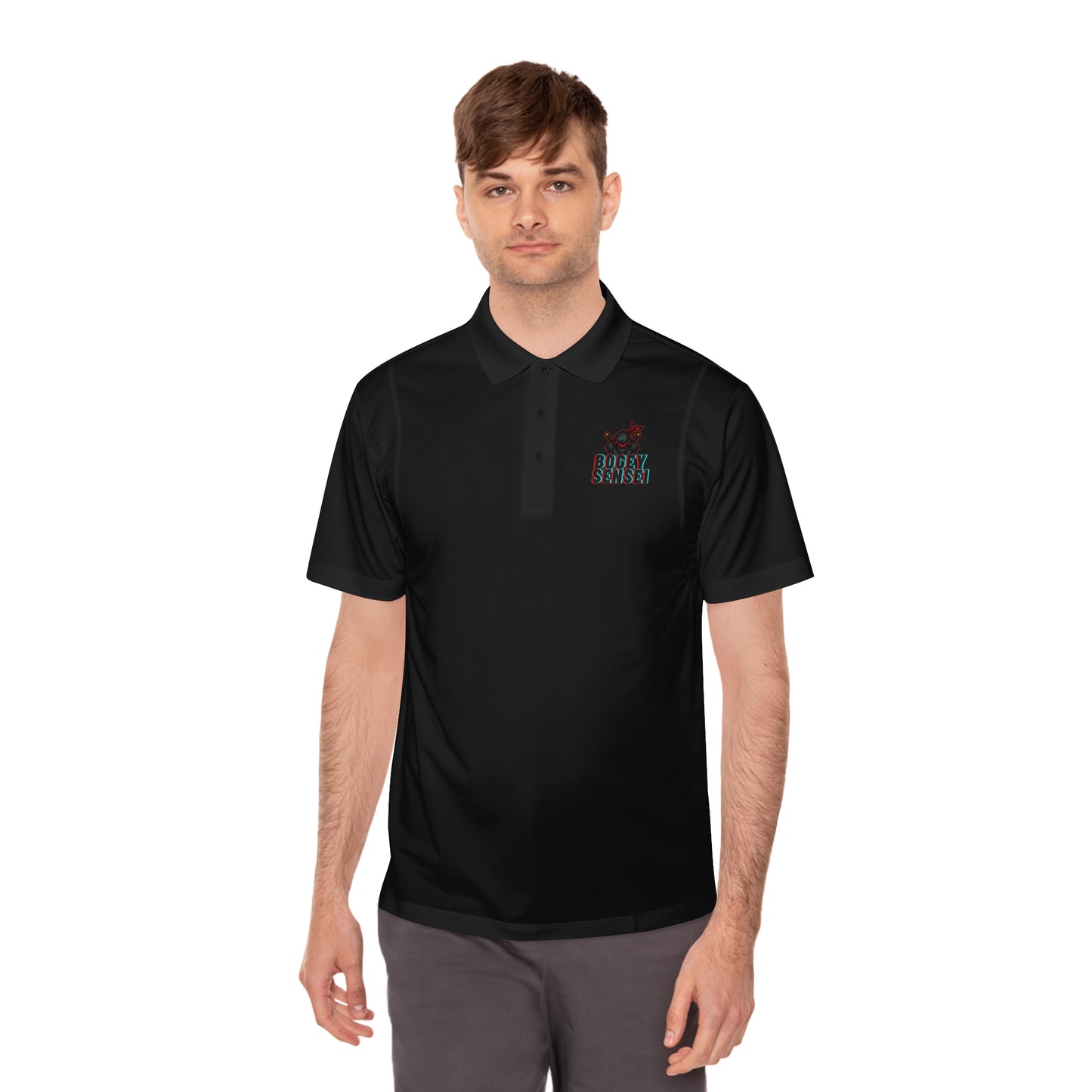 Men's Sport Polo Shirt - Funny - Bogey Sensei