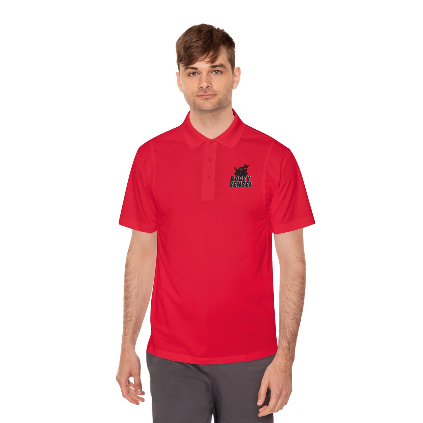 Men's Sport Polo Shirt - Funny - Bogey Sensei